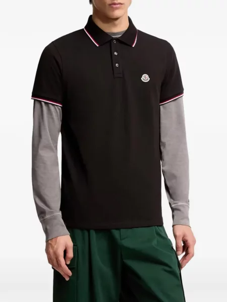 Koszulka polo Moncler czarna
