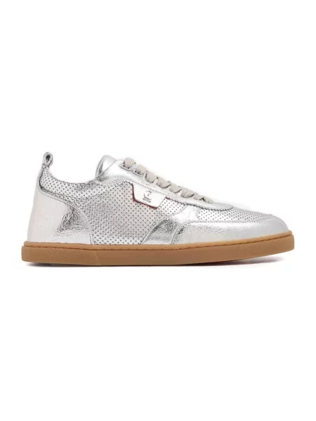 Sneakersy Christian Louboutin skórzane szare