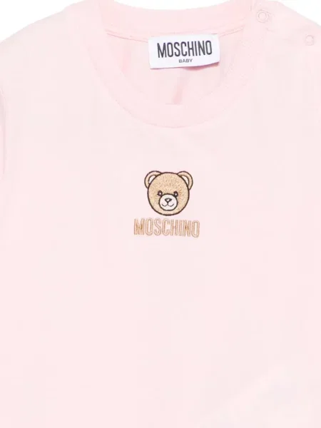 Koszulka dziecięca Moschino różowa