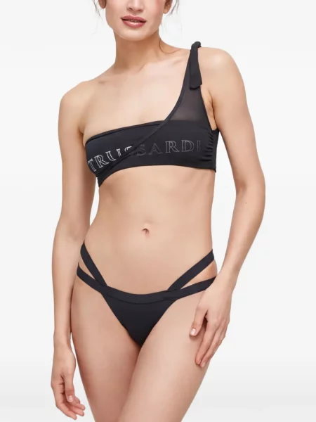 Top Trussardi cu un umăr gol negru