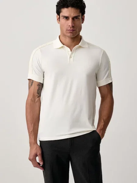 Tricou polo Karl Lagerfeld bej