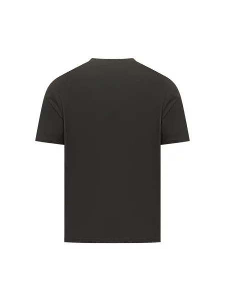 Dzianinowa koszulka Emporio Armani czarna
