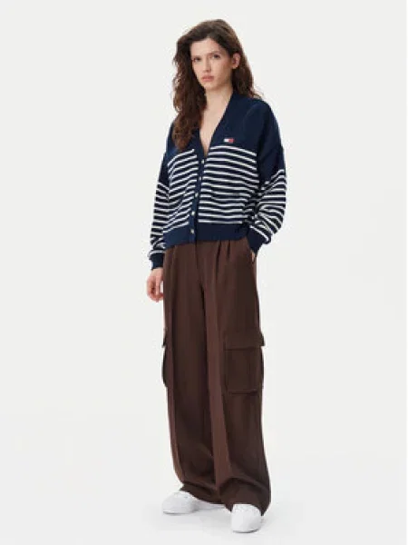 Tommy Jeans Kardigan Tmavomodrá