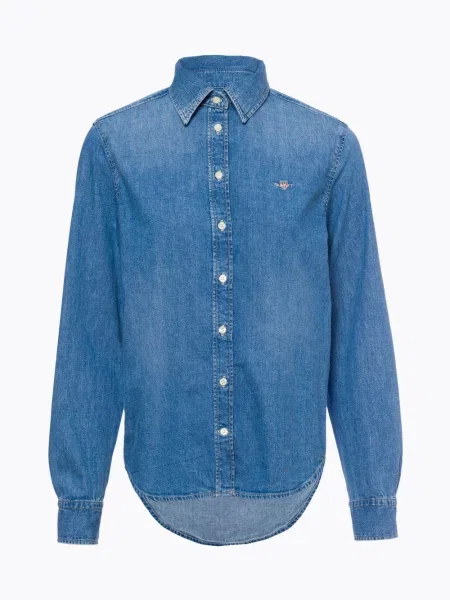 Gant Bluzka Jeansowa blau niebieska