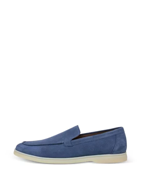 Pantofi loafer Hackett London din piele de căprioară albastru