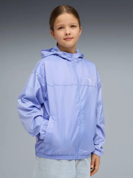 Дитяча Вітровка PUMA Mesh Lined Windbreaker комбінований верх фіолетовий