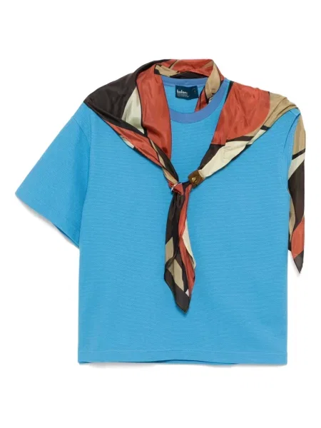 Haftowany top Kolor niebieski