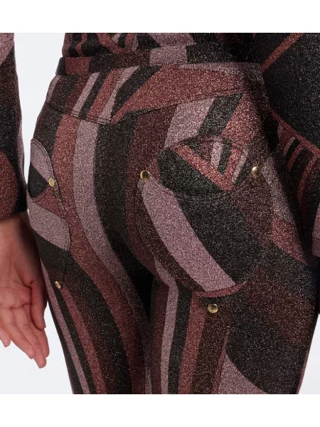 Leggings Pucci maro