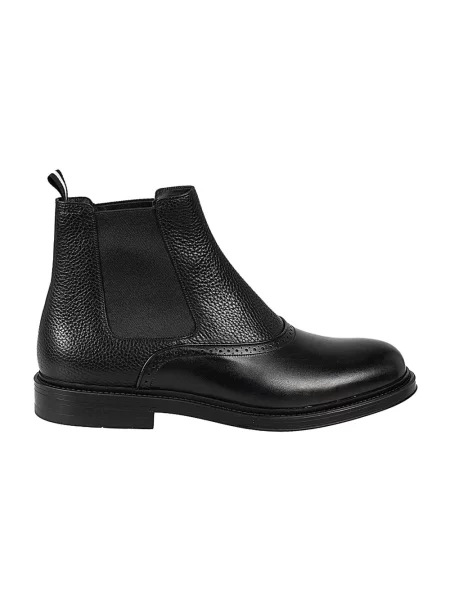 Buty do kostki Bally skórzane czarne