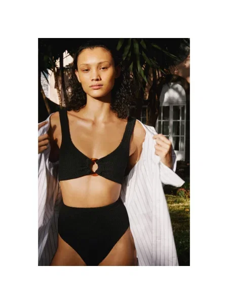 Bikini Hunza G frotte czarny