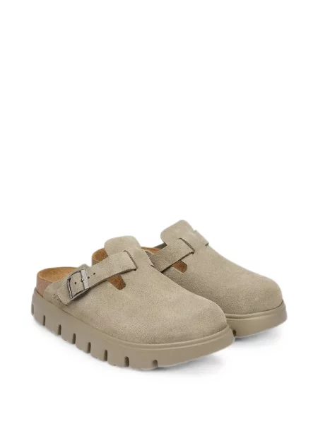 Mules Birkenstock σουέντ με αγκράφα chunky