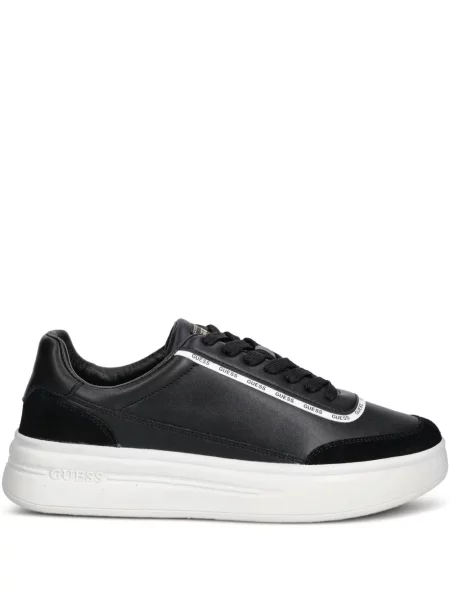 Sneakerși Guess cu platformă cu autograf negru