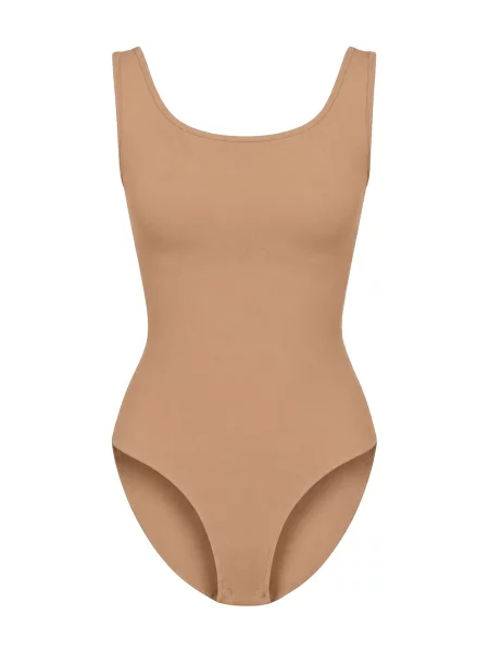Cfab Alakformáló body Tank Sculpting Bodysuit with Slip' bézs