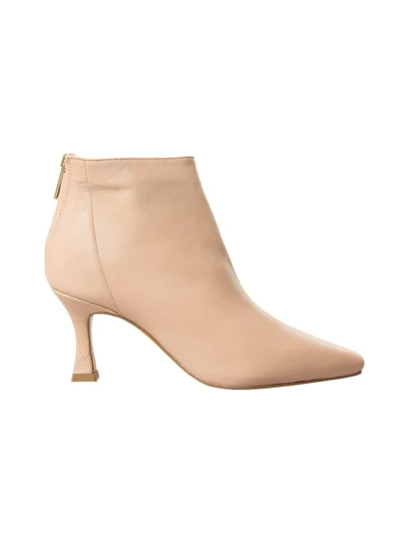 Buty do kostki Bianca Di skórzane beżowe