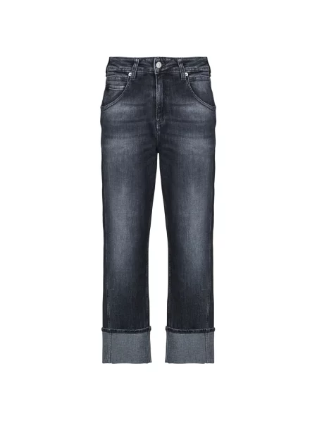 Boyfriend fit kavbojke Le Temps Des Cerises siva