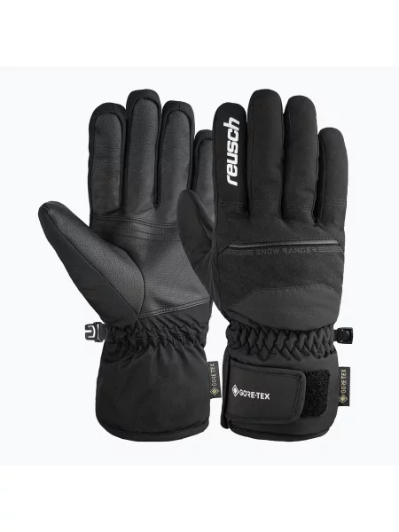 Mănuși de schi Reusch Snow Ranger Gore-Tex black/white alb