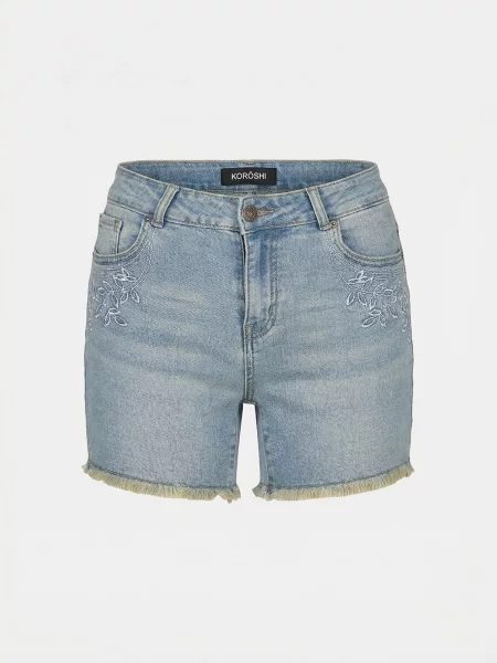 KOROSHI Jeans deschis albastru