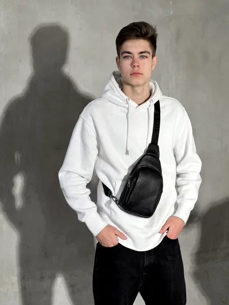 Legessy Мессенджер Шкіра чорний