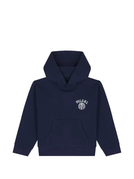 Bluza z kapturem dziecięca Polo Ralph Lauren niebieska