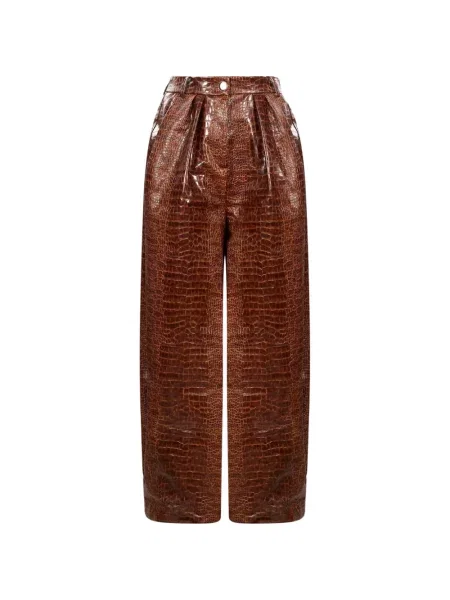 Pantaloni Rowen Rose cu talie înaltă roz