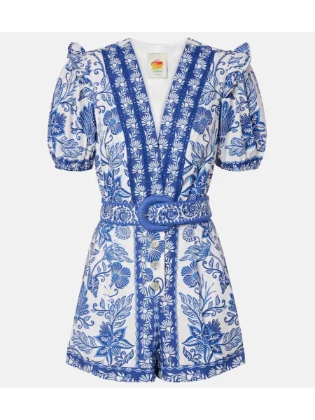 Salopetă Farm Rio cu imagine albastru