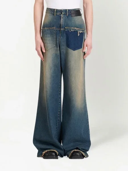 Blugi evazați Balmain evazate albastru