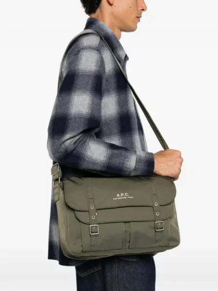 Geantă crossbody A.p.c. cu cataramă verde