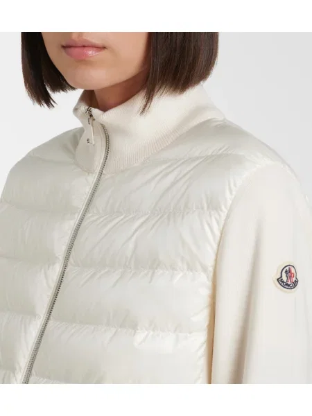 Cardigan Moncler de lână alb