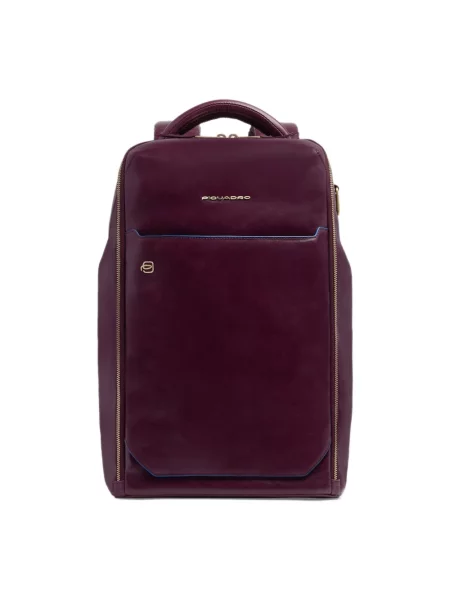 Torba na laptopa Piquadro skórzana czerwona