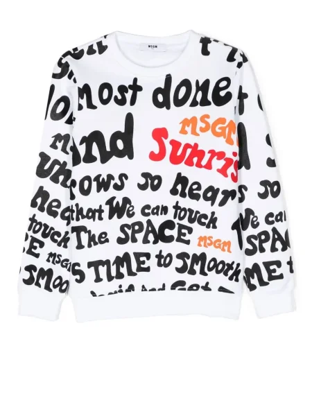 Bluza dziecięca Msgm biała