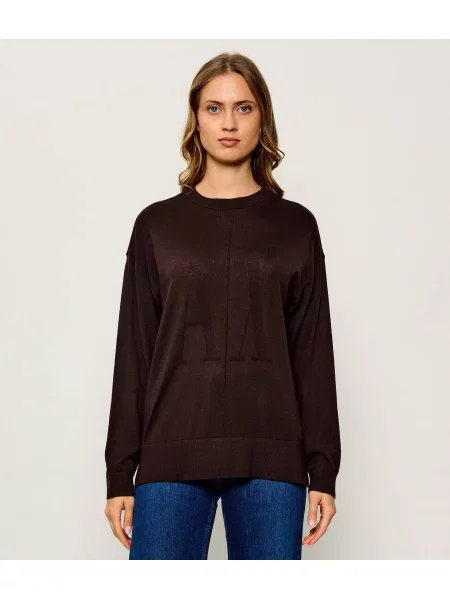 Armani Exchange De lână pulover maro