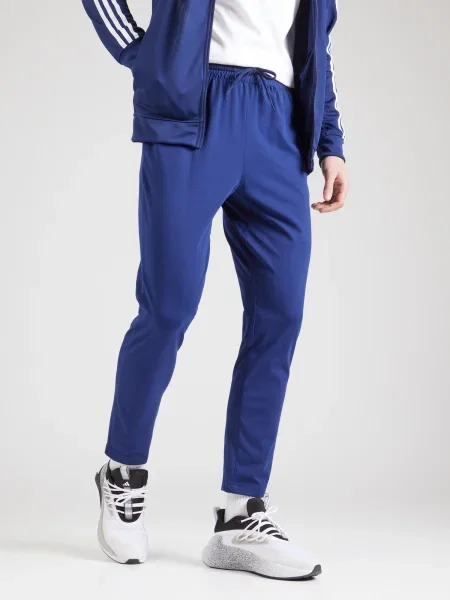 ADIDAS SPORTSWEAR Športové nohavice tmavomodrá biela