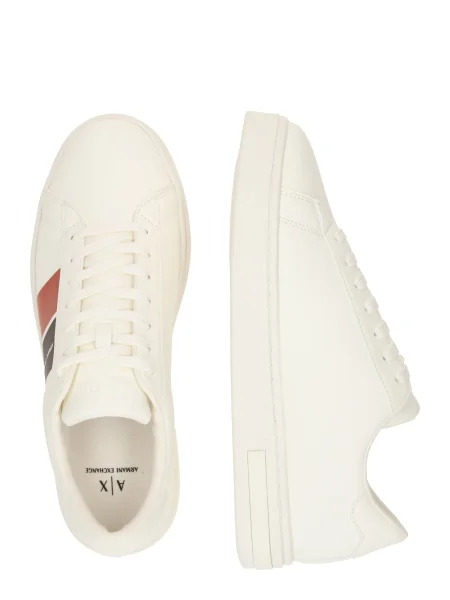 Pantofi Armani Exchange de lână alb