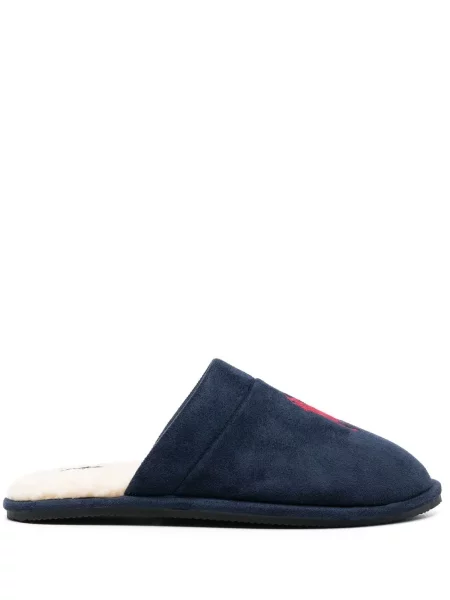 Papuci de casă Polo Ralph Lauren cu broderie negru