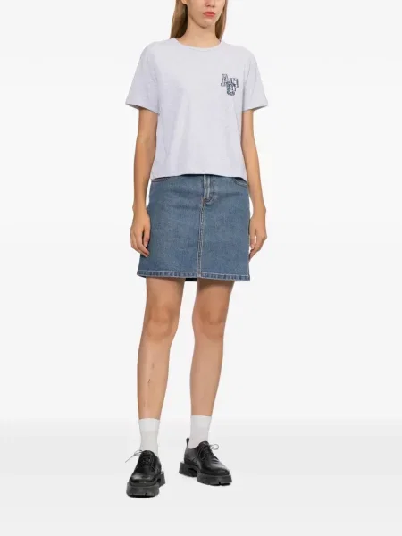 Tricou A.p.c. cu broderie gri