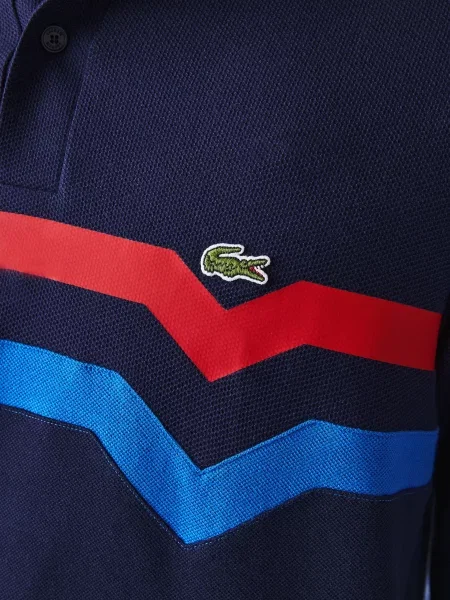 Поло Lacoste синее