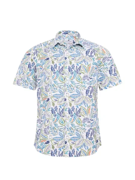 Scurt tricou polo Loja Das Meias cu imagine alb
