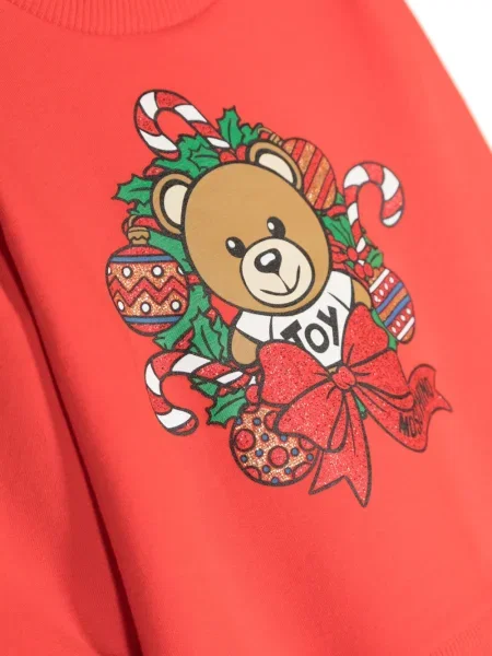 Bluza dziecięca Moschino czerwona