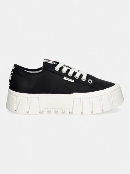 Tommy Jeans TJ PLATFORM SNEAKER ZEBRA superge črna