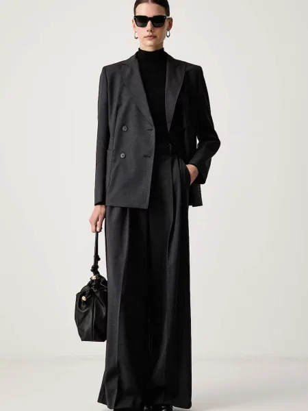 Weekend Max Mara двобортний піджак вовняний WKDORNATI