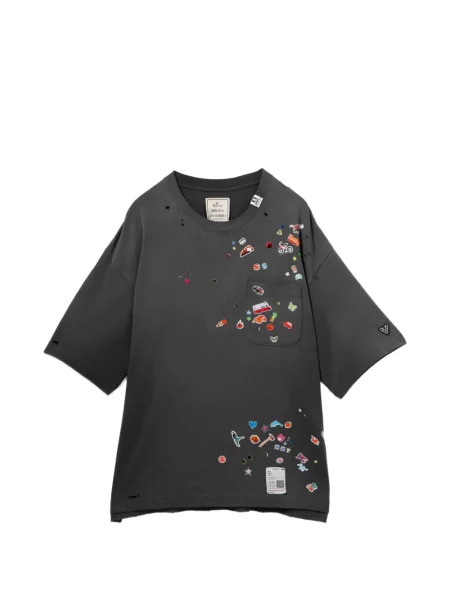 Grafic tricou Maison Mihara Yasuhiro gri