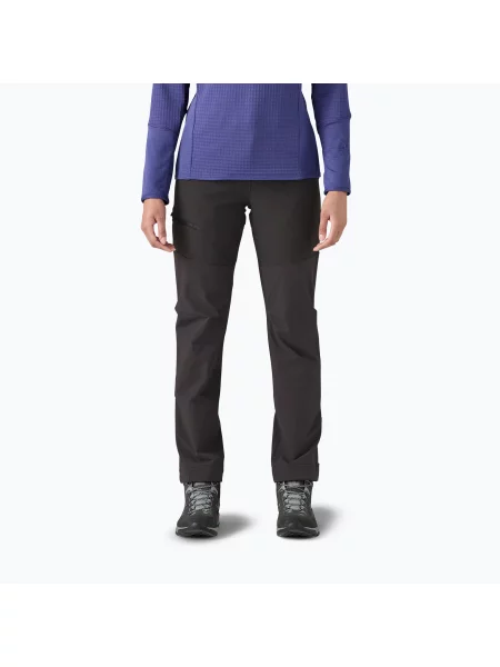 Pantaloni de trekking pentru femei Patagonia Terravia Peak Regular black negru