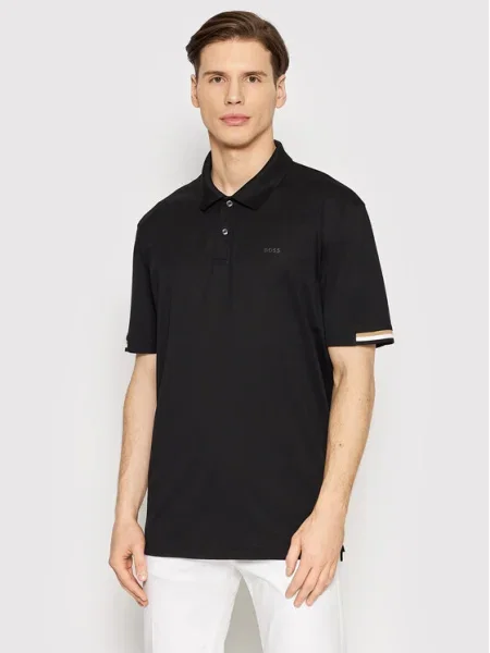 Boss Pólóing Parlay Regular Fit fekete