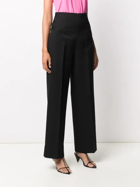Plačiakojis kelnės Jil Sander juoda