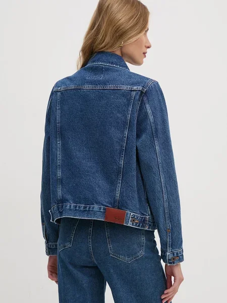 Pepe Jeans farmerdzseki REGULAR JACKET női sötétkék átmeneti