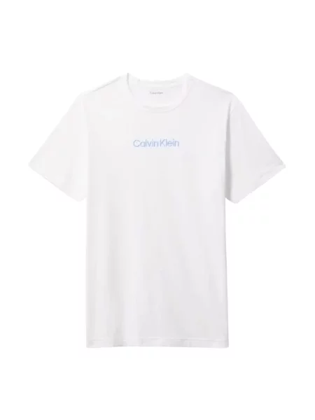Koszulka Calvin Klein z okrągłym dekoltem biała