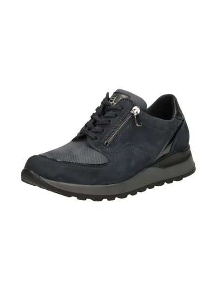 Sneakersy Waldläufer sznurowane niebieskie