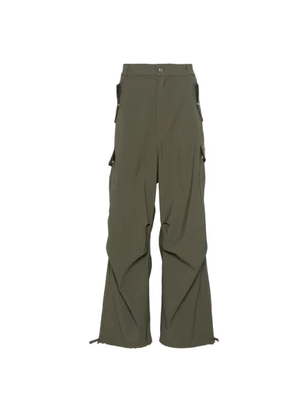 Lniane spodnie Rhude zielone