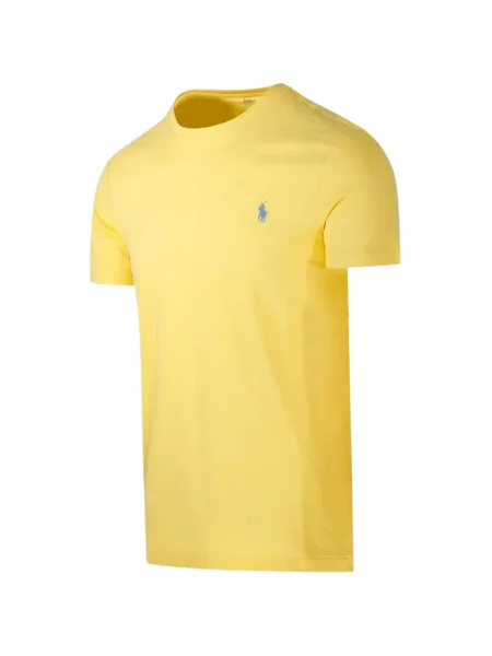 Λινό ριγέ polo Polo Ralph Lauren με κέντημα πράσινο