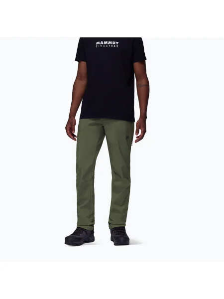 Pantaloni softshell pentru bărbați Mammut Runbold Winter SO dark marsh